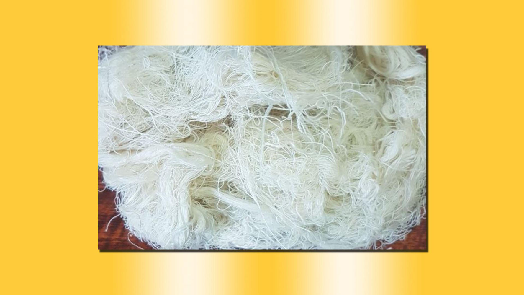 White Cotton Thread Waste